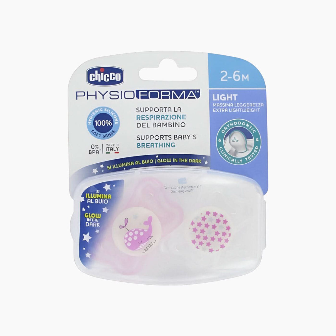 Chicco Soother Physio Light Sil 2 Pc Pacifier