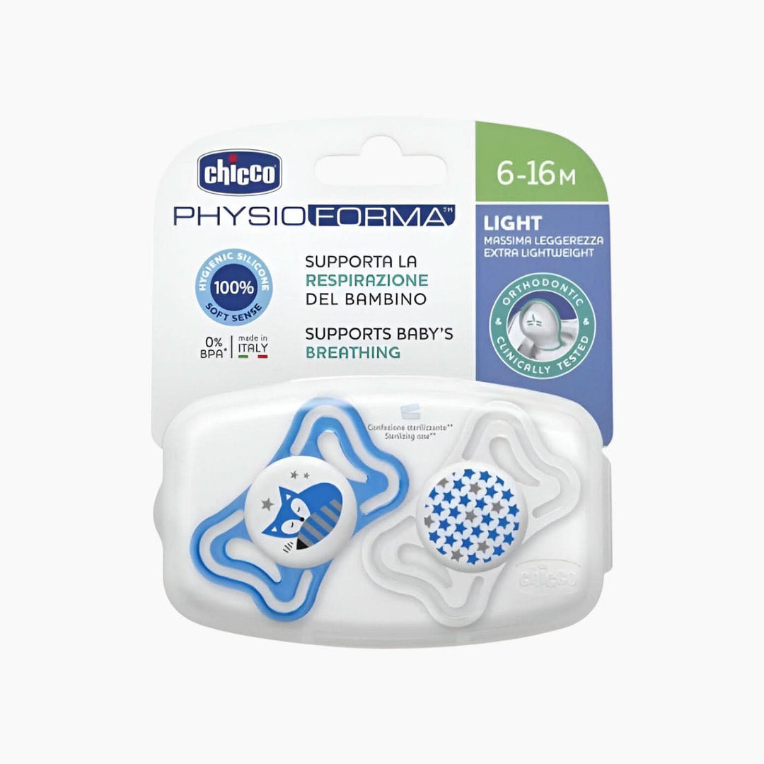 Chicco Soother Physio Light Sil 2 Pc Pacifier