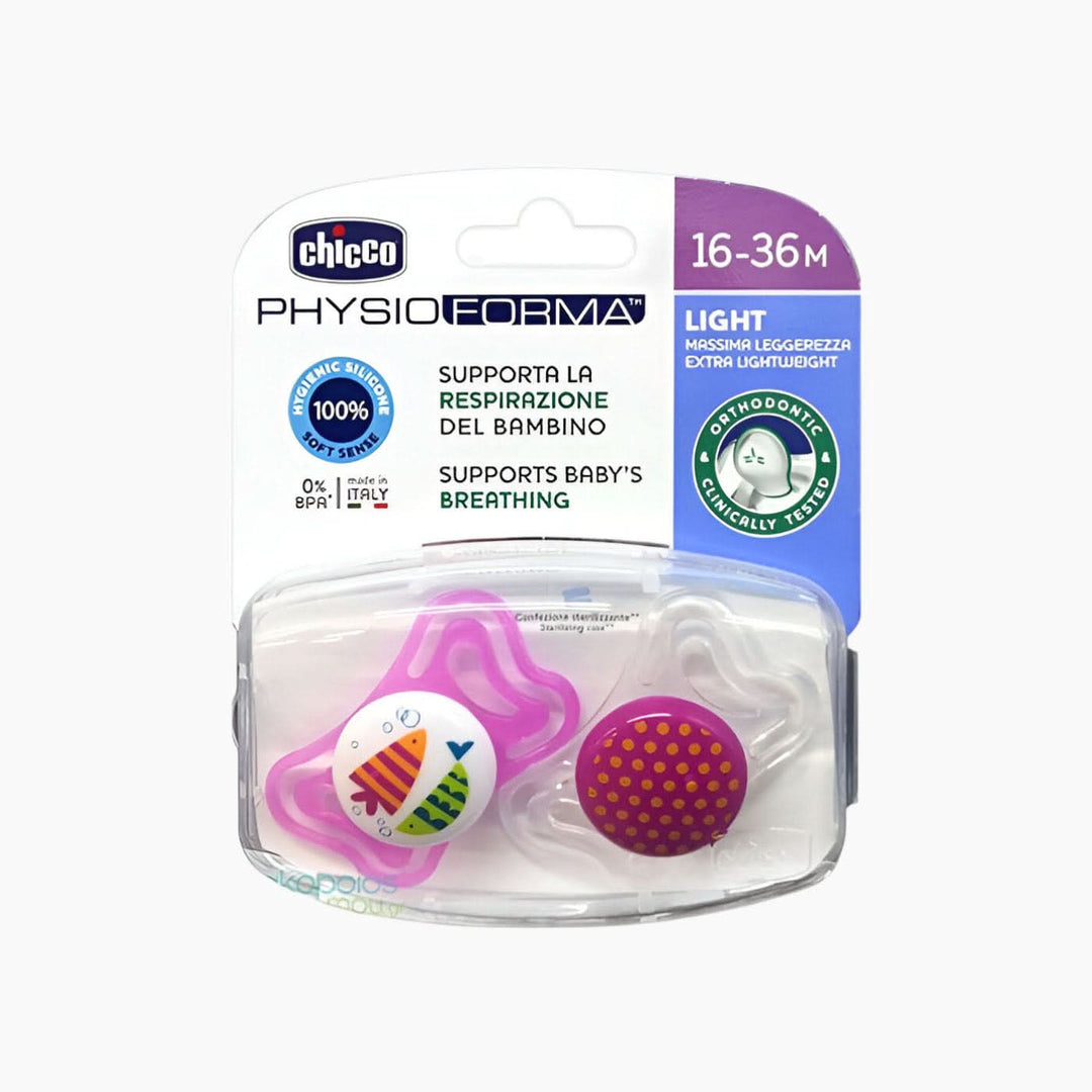 Chicco Soother Physio Light Sil 2 Pc Pacifier
