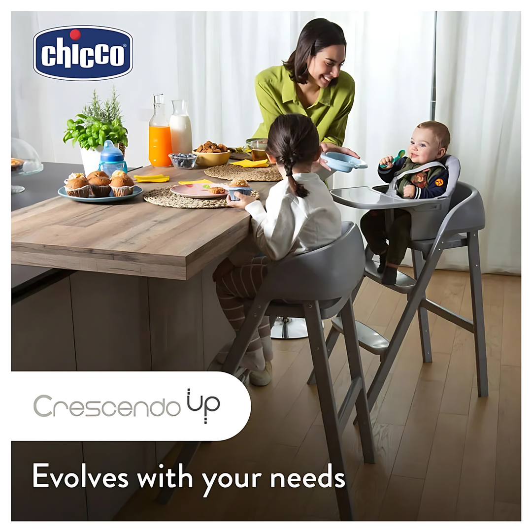 Chicco Crescndo Up Highchair Enta Black Re-Lux