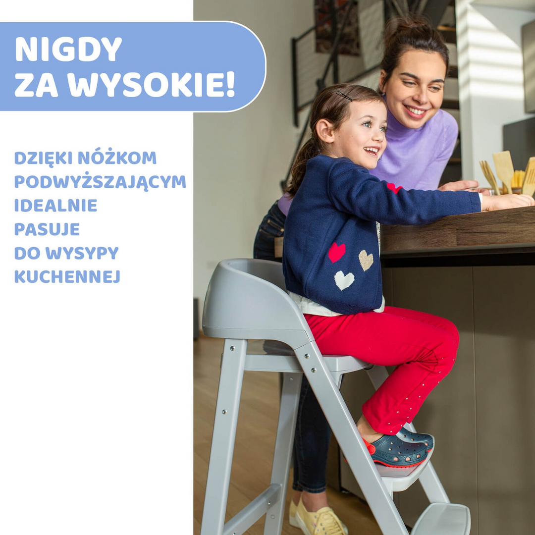 Chicco Crescndo Up Highchair Enta Black Re-Lux