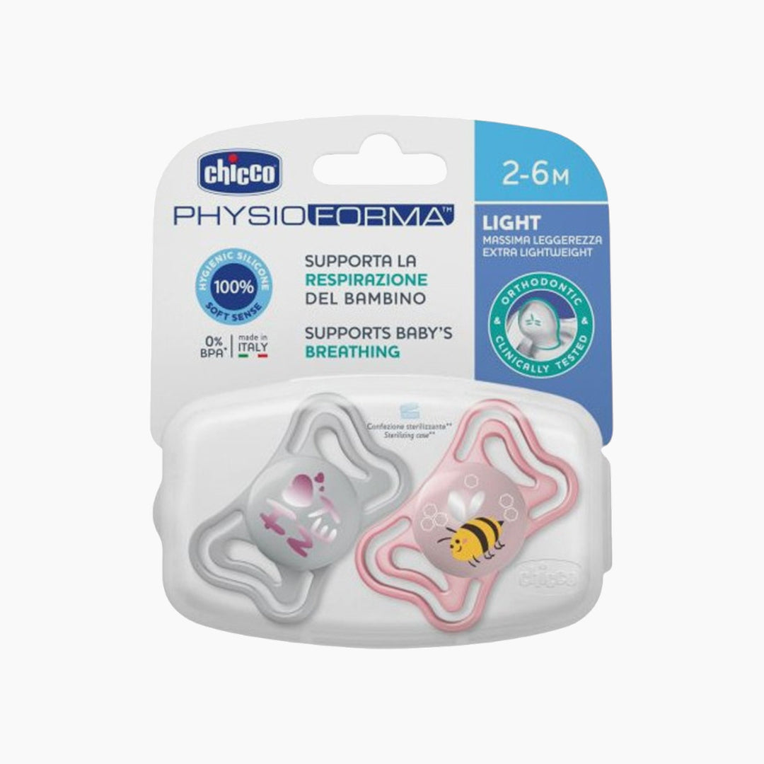 Chicco Soother Silicone 2- 6M 2 Pcs