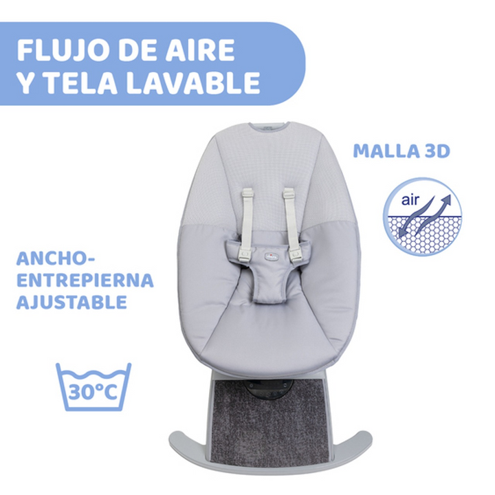 Chicco Comfy Wave Baby Bouncer Silverspring