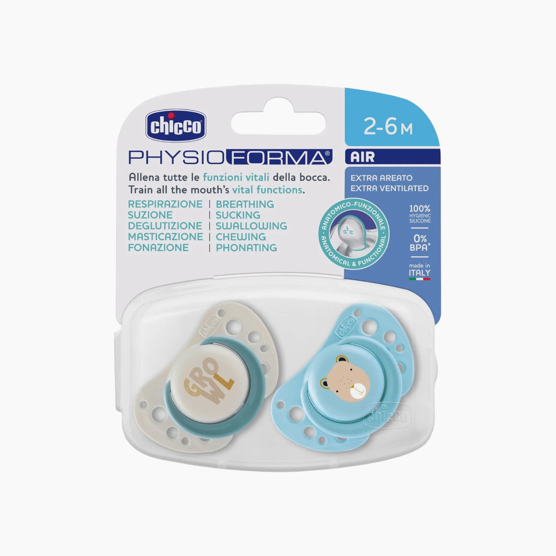 Chicco Soother Air Silicone 2-6M 2Pcs