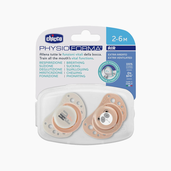 Chicco Soother Air Silicone 2-6M 2Pcs