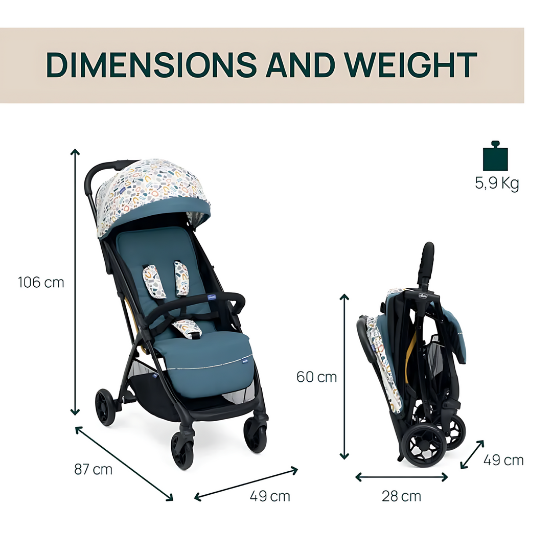 Chicco Glee Stroller Joyful Teal