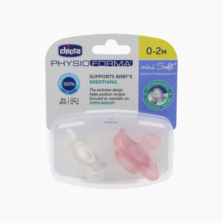 Chicco Soother Physio Mini 0-2M 2 Pcs