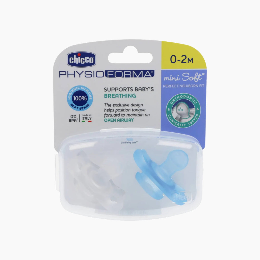 Chicco Soother Physio Mini 0-2M 2 Pcs
