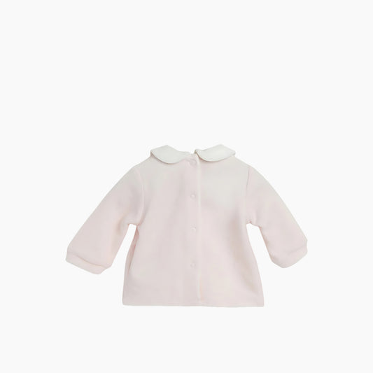 Chicco 2 Pcs Girls Light Pink Embellished Smock with Legging