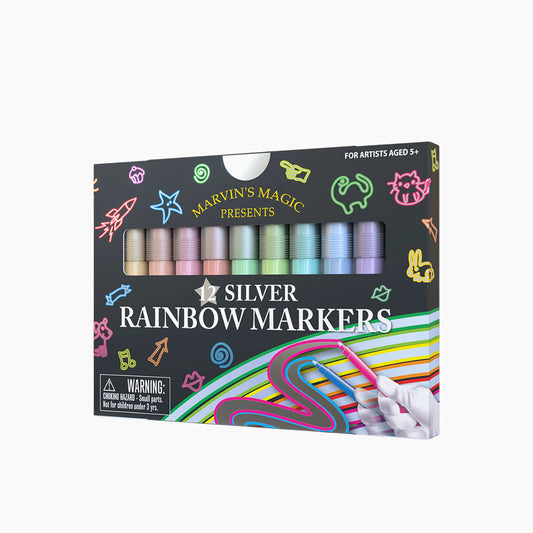 Mm Silver Rainbow Markers - 12 Set
