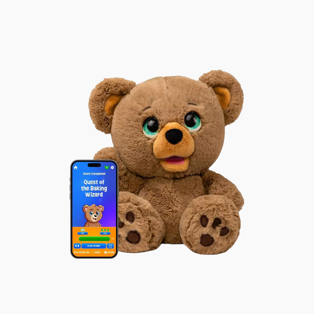 Sky Rocket Poe AI story bear stuffed animal