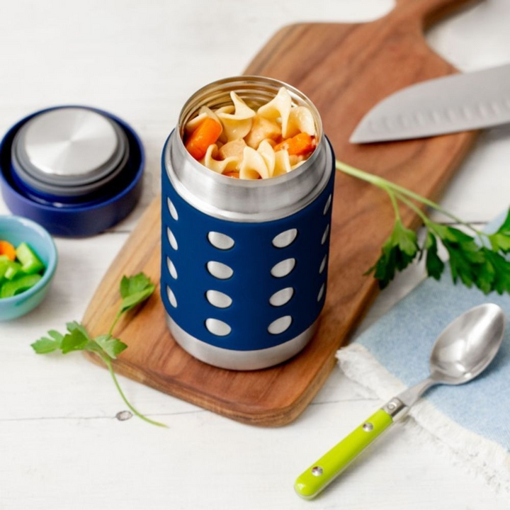 LunchBots Thermal Dots 16 Oz Navy