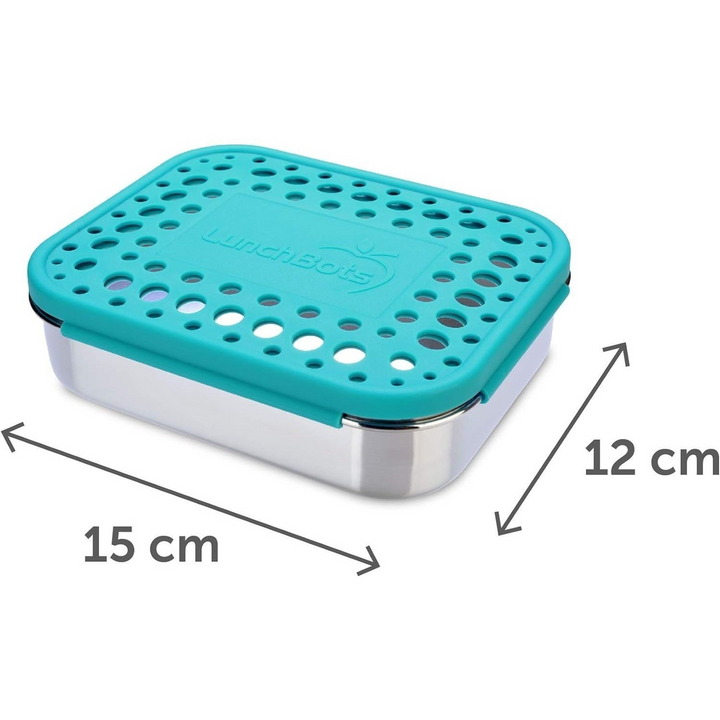 LunchBots Medium Trio Aqua Dots