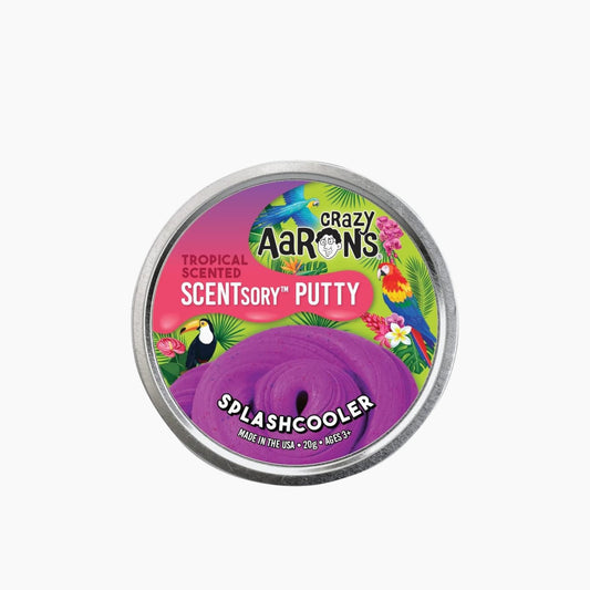 Crazy Aaron Scentsory Splashcooler - 2.75" Thinking Putty Tin- Bluebery Scent