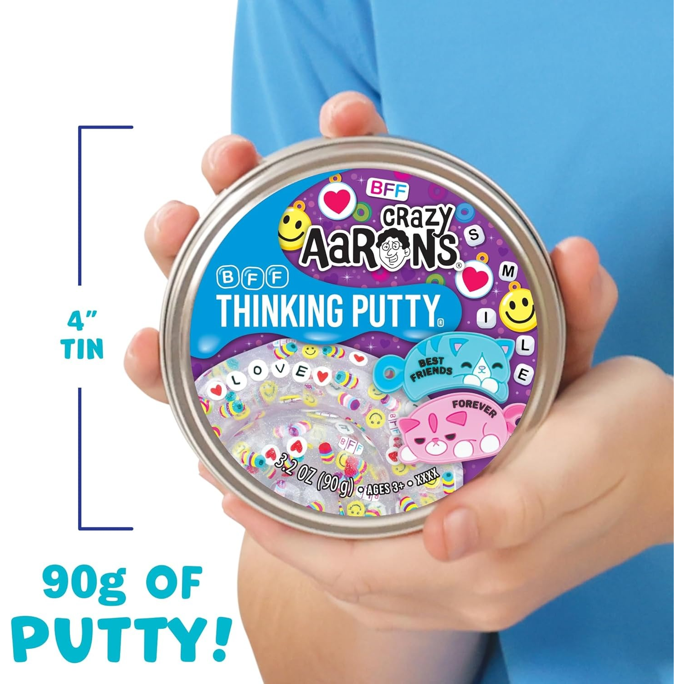 Crazy Aaron’S Full Size Thinking Putty (4” Tin) Crazy Aaron’S Full Size Thinking Putty (4” Tin)