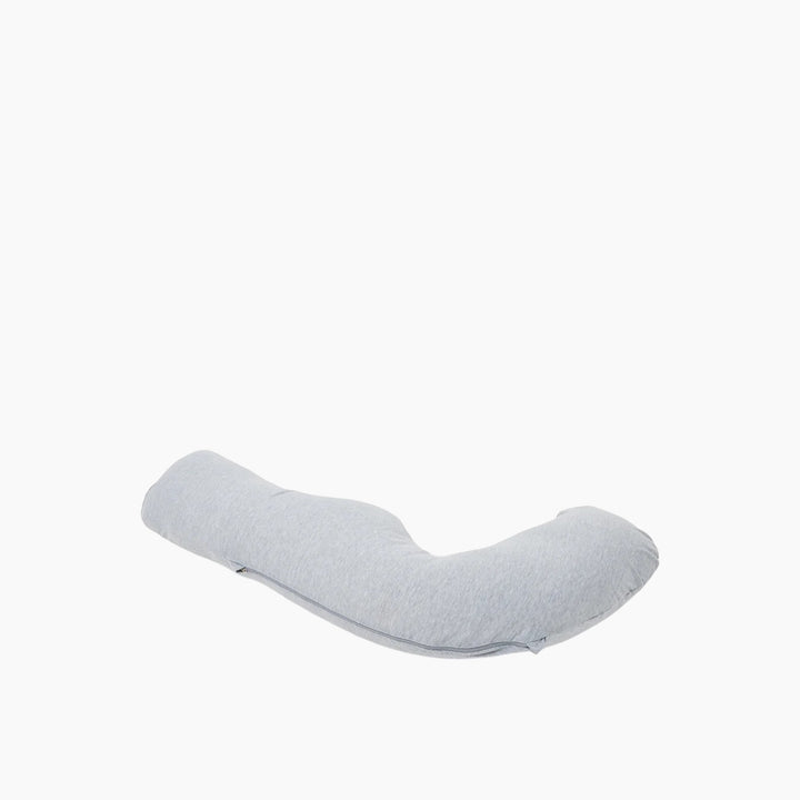 Momcozy J-shaped maternity body pillow in grey