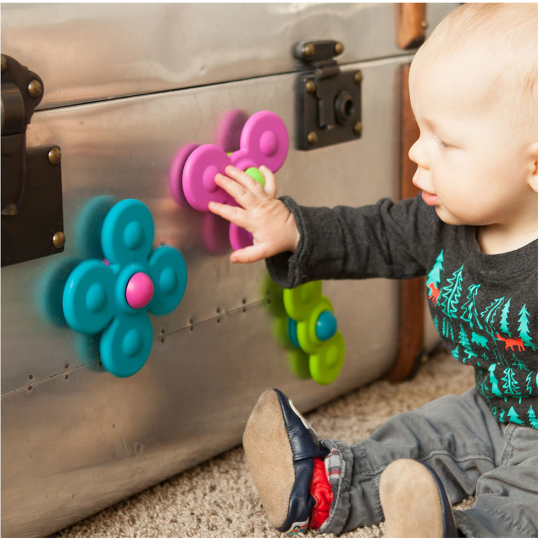 Fat Brain Toys Whirly Squigz - 3-Piece, 10 Months+