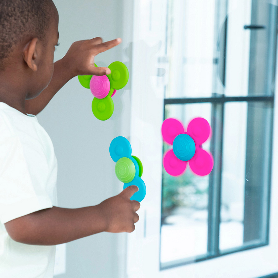 Fat Brain Toys Whirly Squigz - 3-Piece, 10 Months+