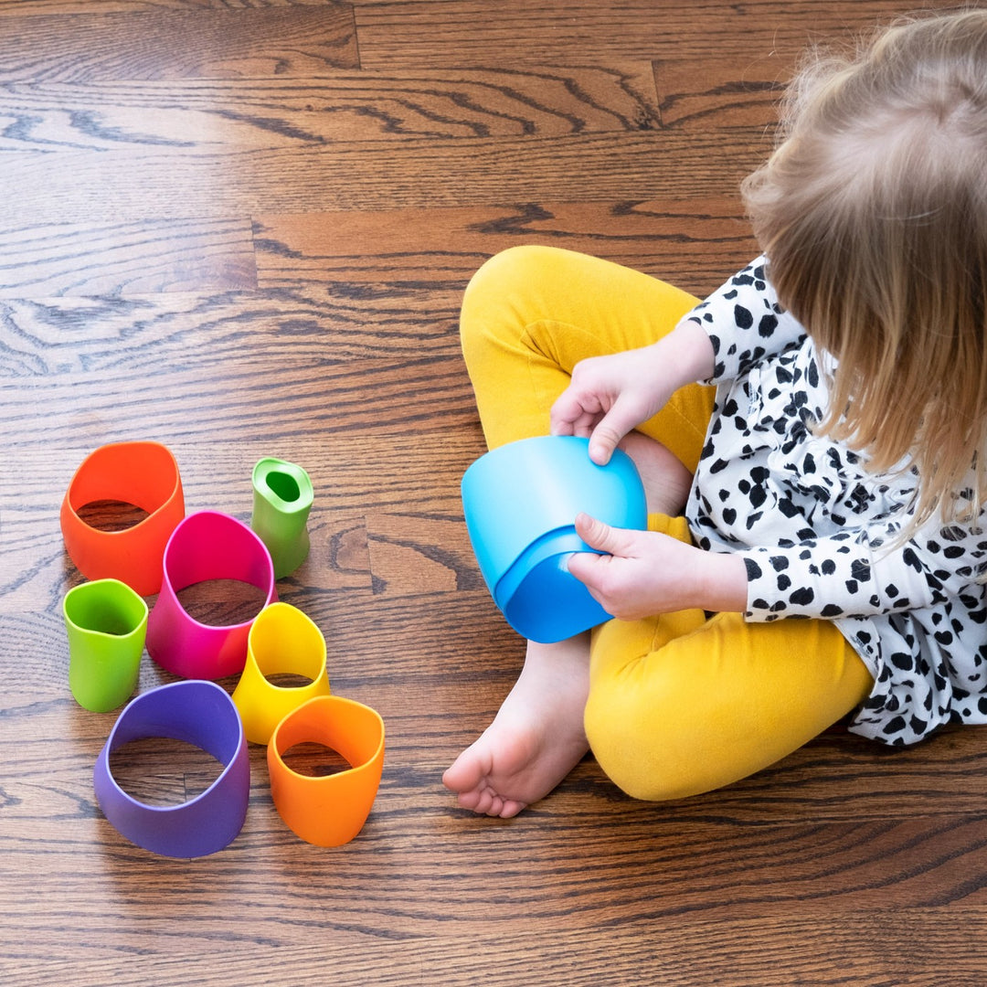 Tomy Fat Brain Toys Spiroku Stacking And Nesting Cylinders