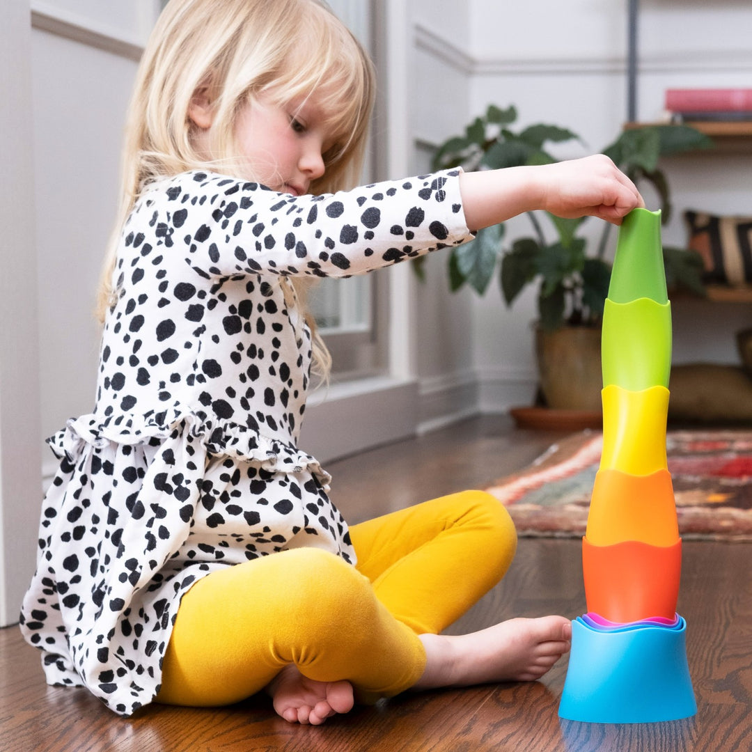 Tomy Fat Brain Toys Spiroku Stacking And Nesting Cylinders
