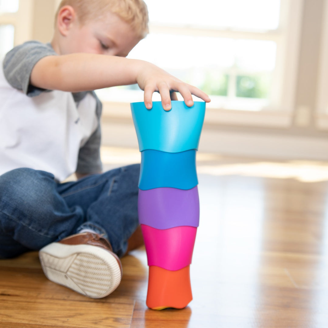 Tomy Fat Brain Toys Spiroku Stacking And Nesting Cylinders