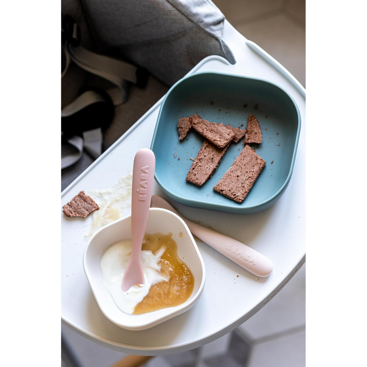 Beaba First Age Silicone Spoons Carrying Case - Set Of 2