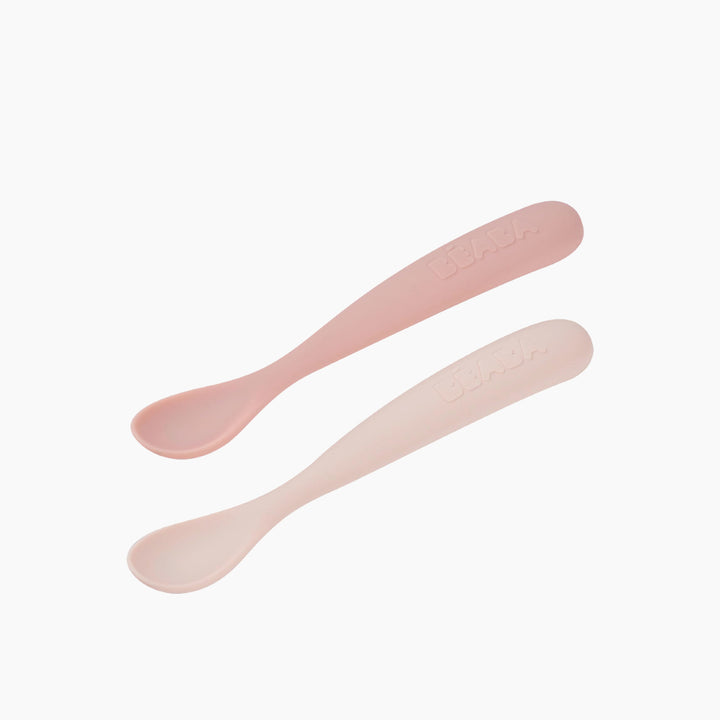 Beaba First Age Silicone Spoons Carrying Case - Set Of 2