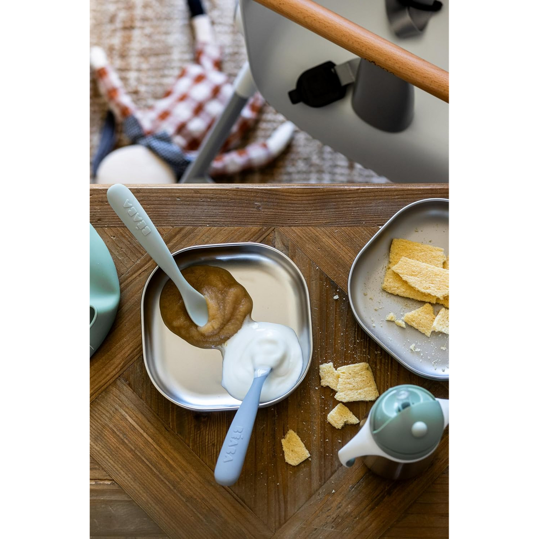 Beaba First Age Silicone Spoons Carrying Case - Set Of 2