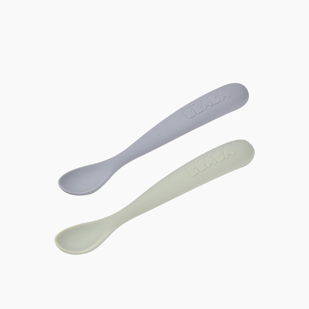 Beaba First Age Silicone Spoons Carrying Case - Set Of 2