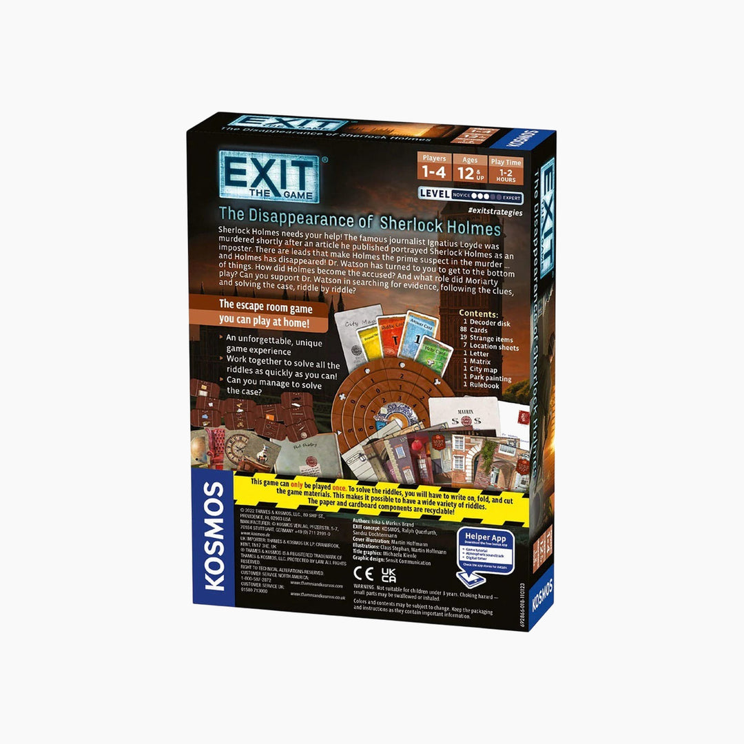 Kosmos Exit The Game The Disappearance Of Sherlock Holmes