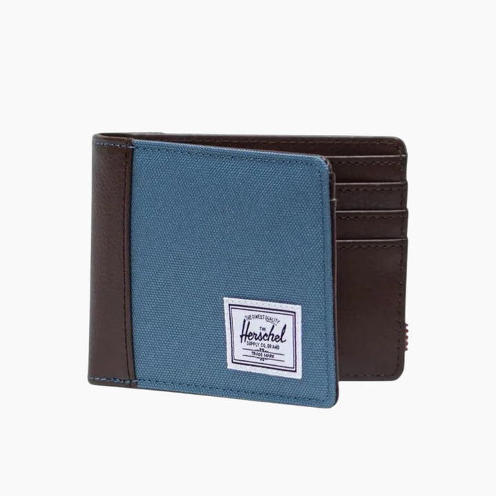Herschel Hank Wallet Steel Blue-Chicory Coffee