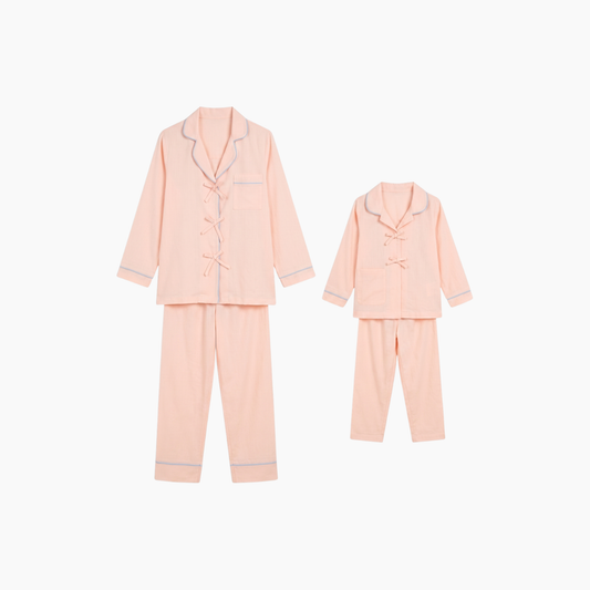 Bow Mommy & Me Pajama set