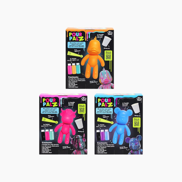 Pour Palz W4 Neon Assorted Diy Pouring Art - 40Ml