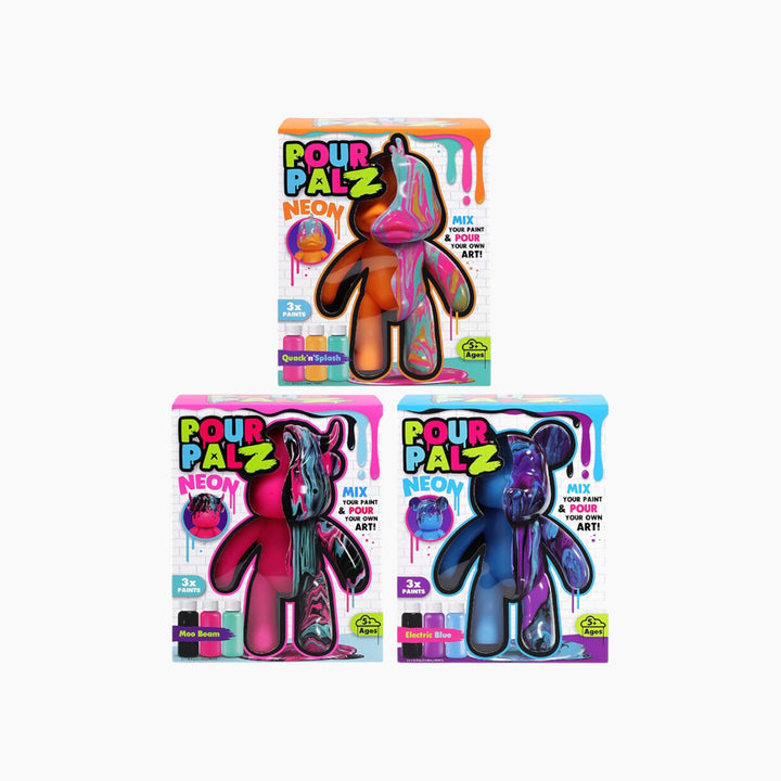Pour Palz W4 Neon Assorted Diy Pouring Art - 40Ml