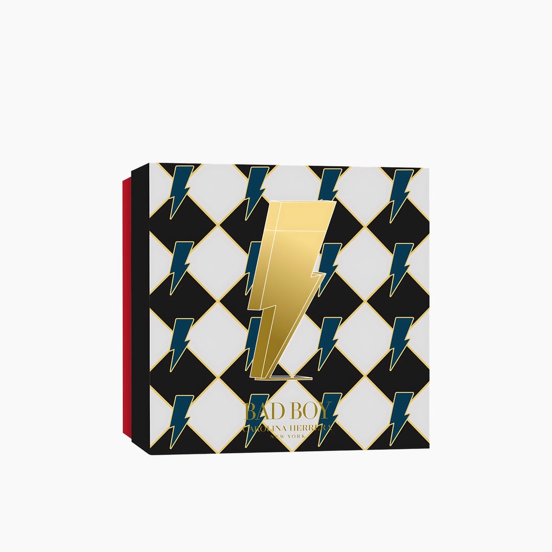 Carolina Herrera Bad Boy EDT 100ML + EDT 10ML + Shower Gel 100ML Gift Set Men - HUNA