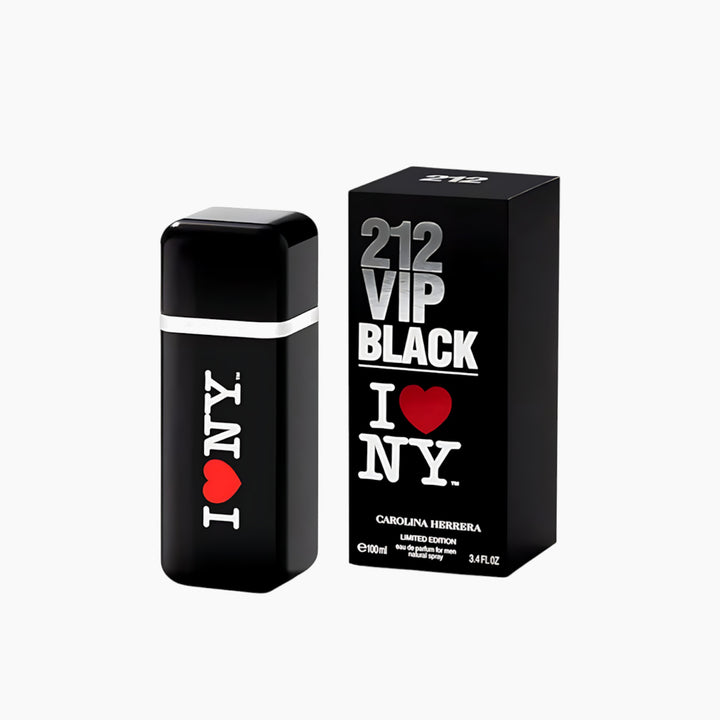 Carolina Herrera 212 VIP Black I ♥ NY EDP 100Ml For Men - HUNA