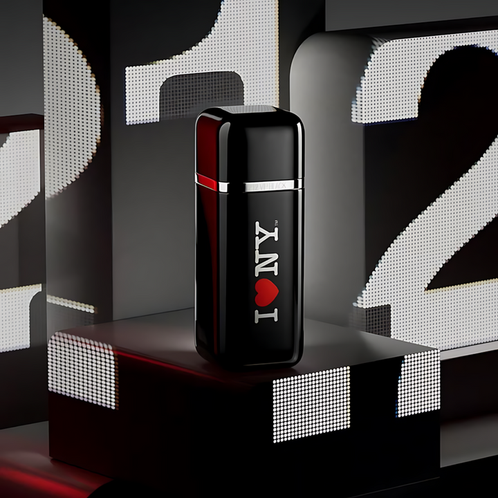 Carolina Herrera 212 VIP Black I ♥ NY EDP 100Ml For Men - HUNA