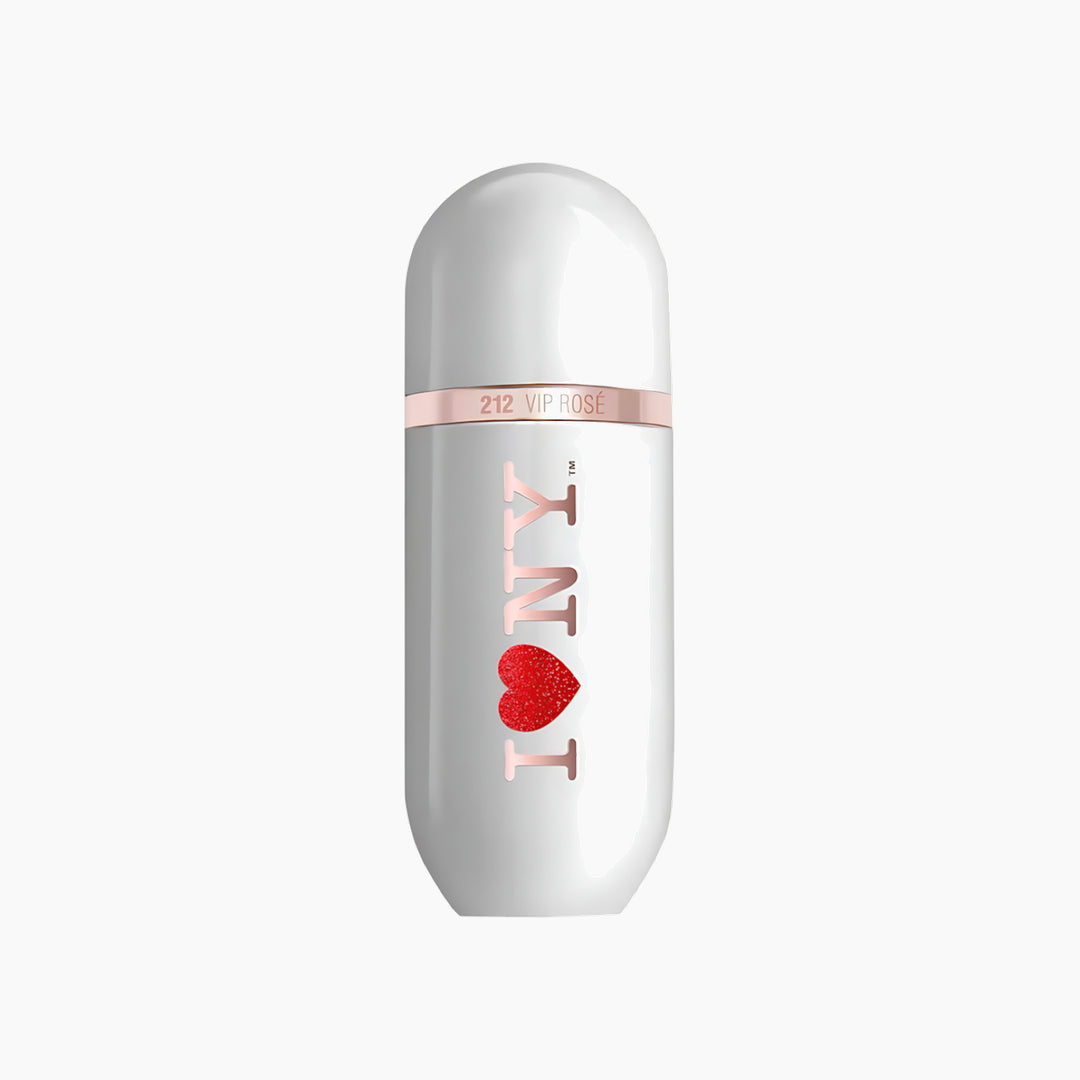 Carolina Herrera 212 VIP Rose I Love NY EDP 80Ml for women with pink glitter heart
