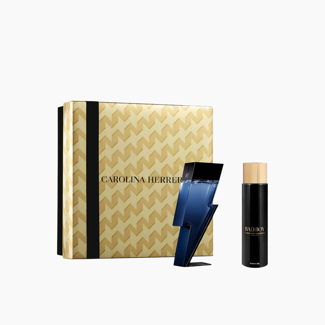 Carolina Herrera Bad Boy Cobalt 100ml Eau De Parfum and 100ml Shower Gel gift set for men