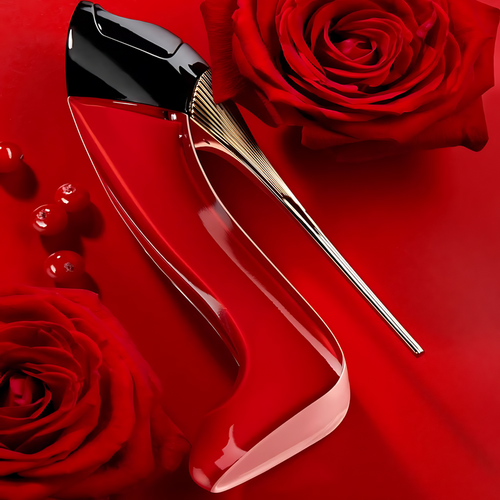 Carolina Herrera Very Good Girl EDP for women in a red stiletto bottle