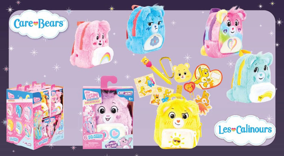 Eolo Real Littles Care Bears Backpack Collectibles
