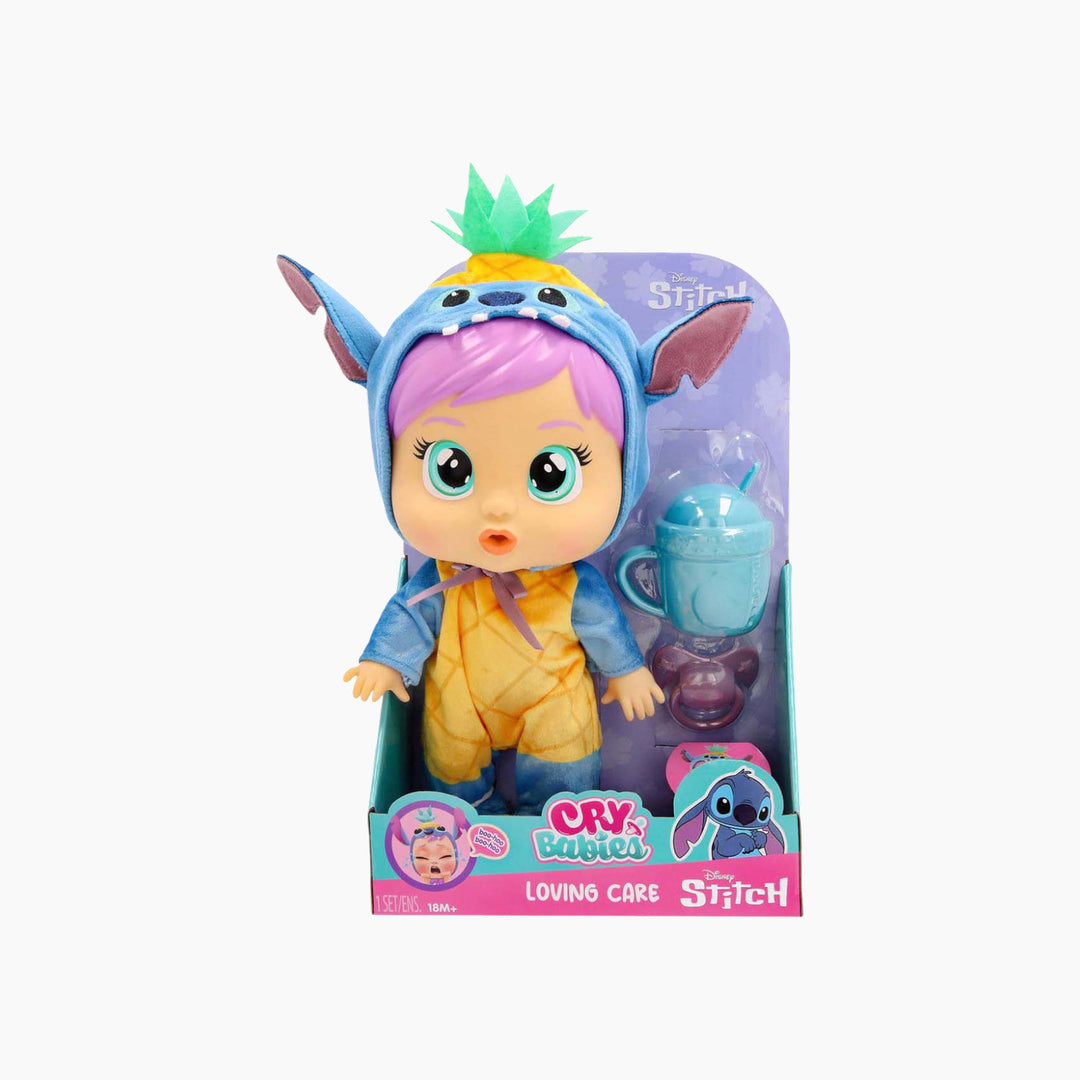 Imc Toys Cry Babies Loving Care Disney Stitch Doll - HUNA