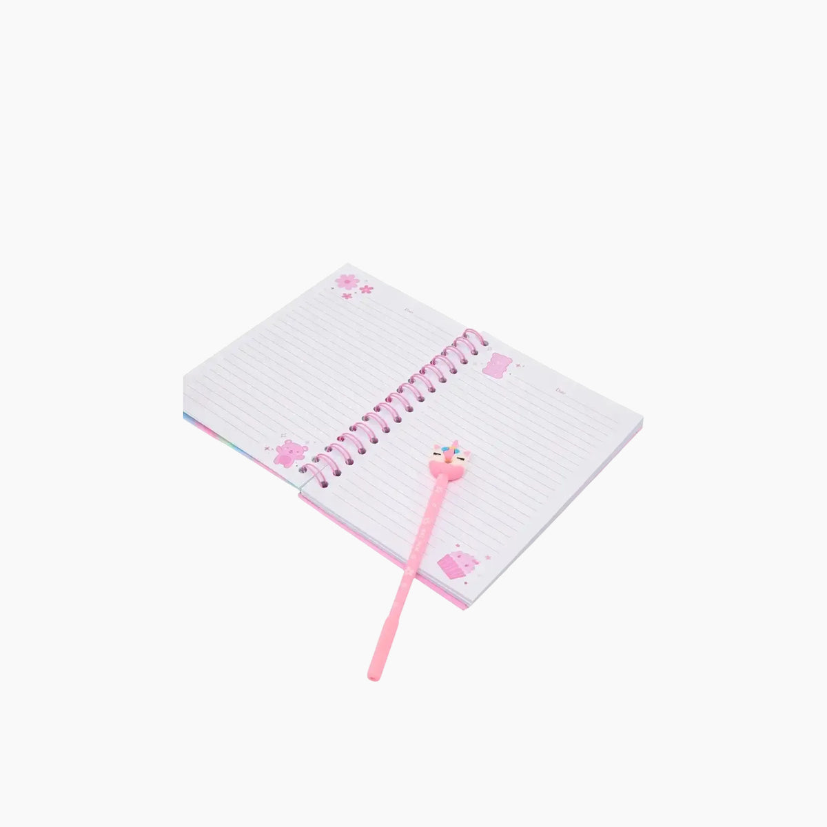 Hot Focus journal set with silicone charm cover and gel pen
