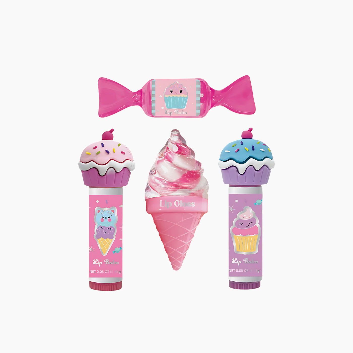 Hot Focus All About Lips - Sweets lip balm and gloss set