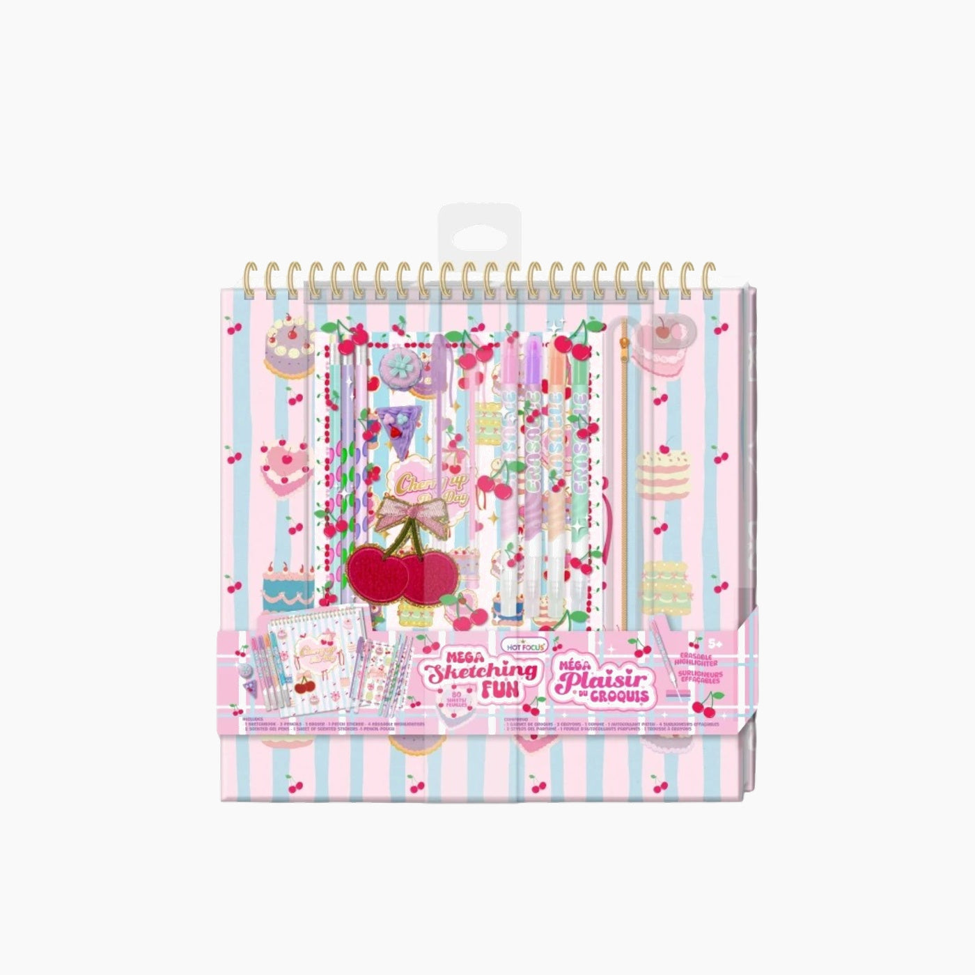 Hot Focus Mega Sketching Fun set with cherry design