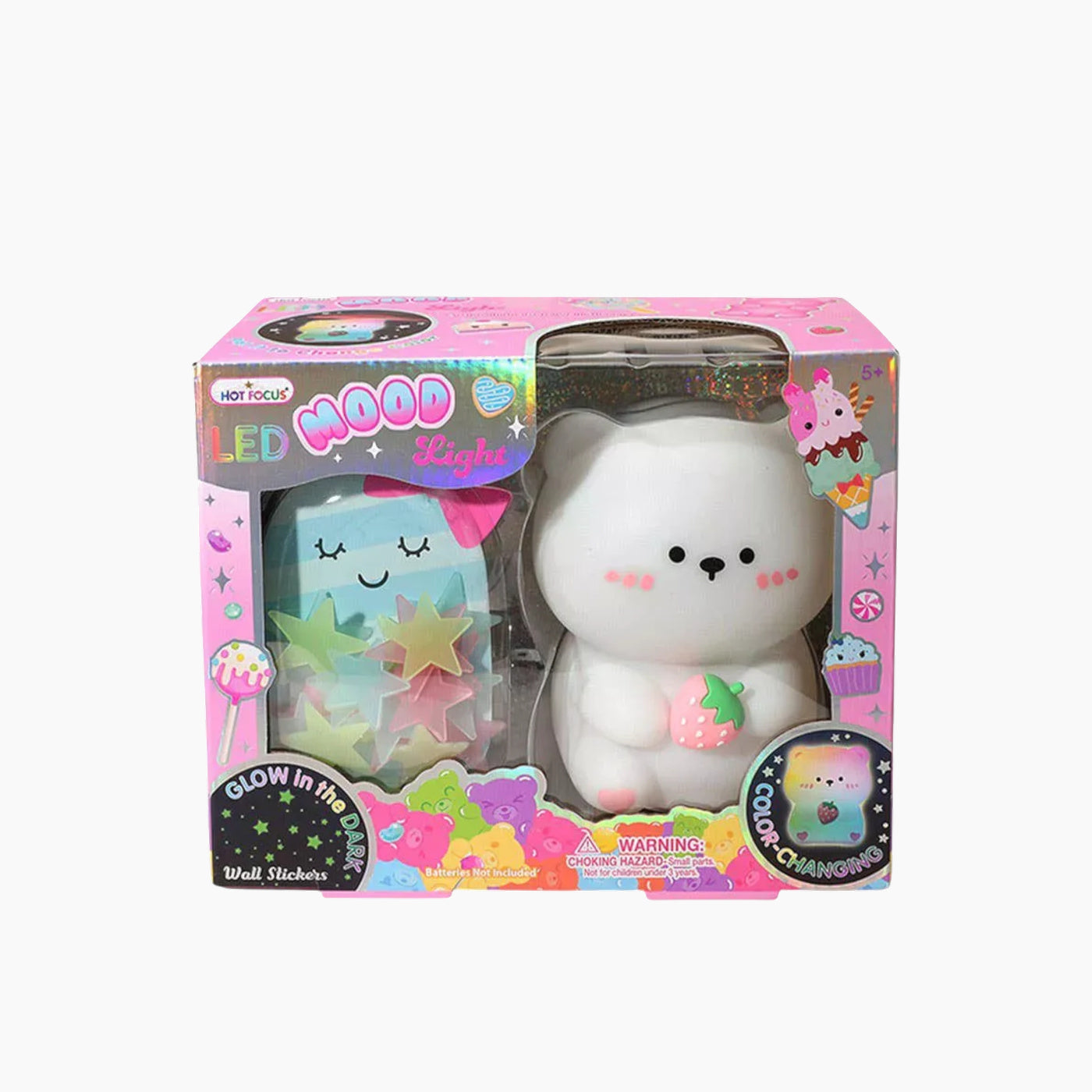 Hot Foucs Led Mood Light - Sweet Critter with glow-in-the-dark stars