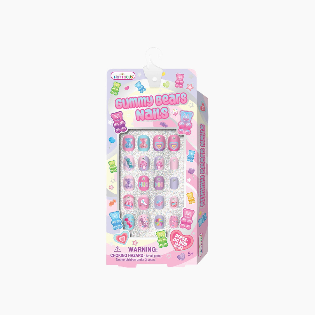 Hot Focus Gummy Bear Nails with gummy bear designs