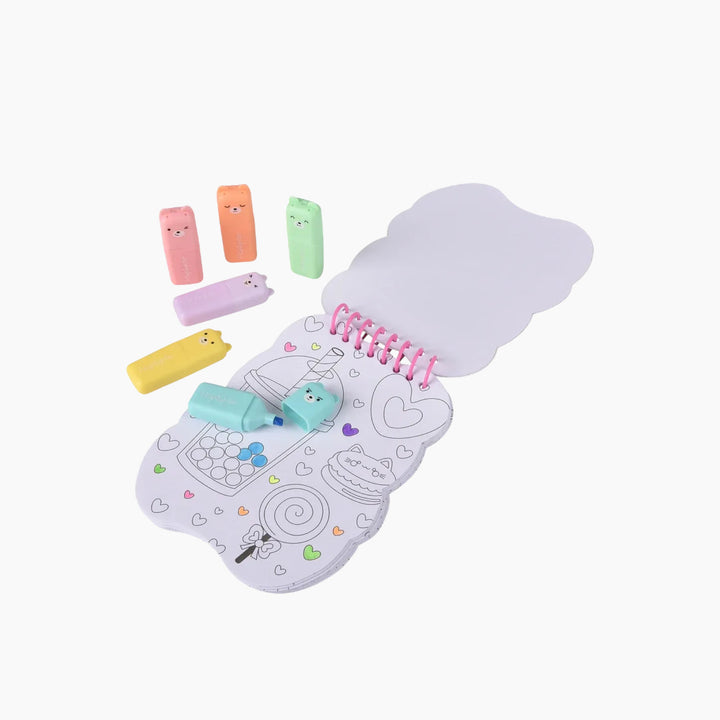 Hot Focus 3D Fun Activity craft kit with highlighters and 3D glasses