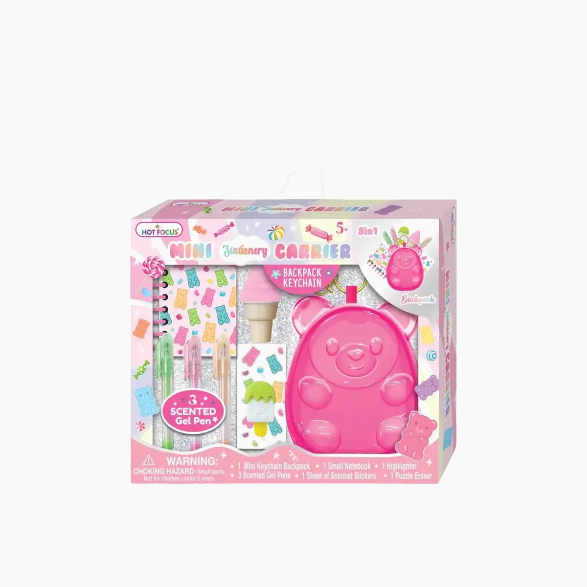 Hot Focus Gummy Bear mini stationery carrier