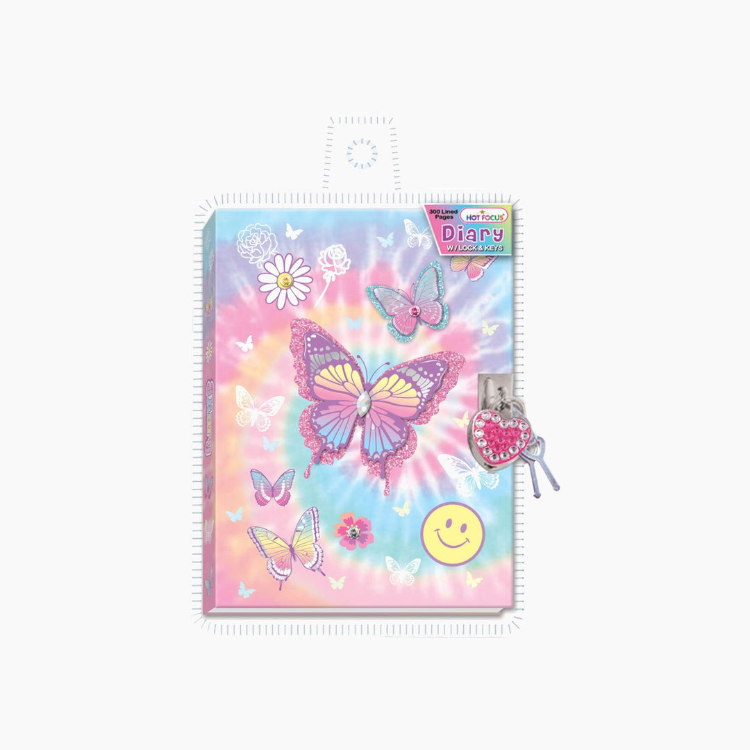 Hot Focus diary with lock and keys featuring a candy theme